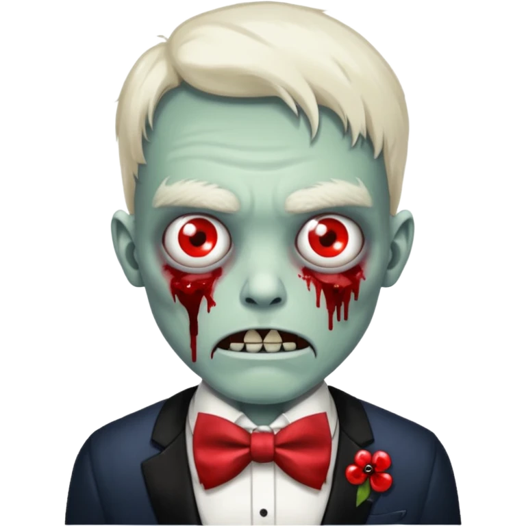 zombie with bow tie emoji