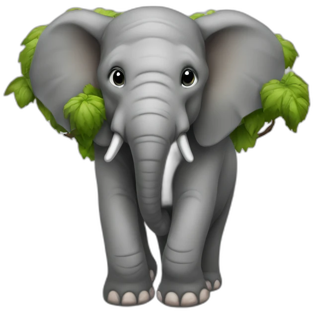 Éléphant arbre emoji