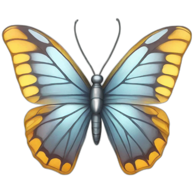  Chrome butterfly  emoji