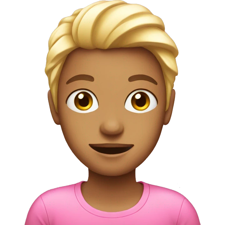Shopping pink emoji