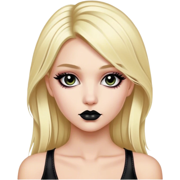 hyper realistic goth blonde victoria secret model emoji