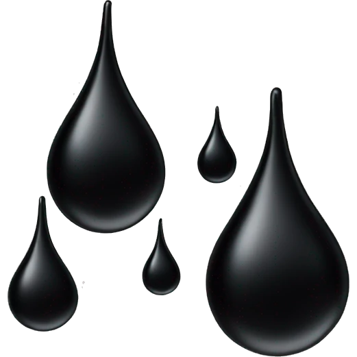 black oil drop  emoji
