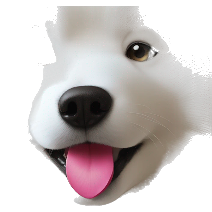 Samoyed kiss emoji
