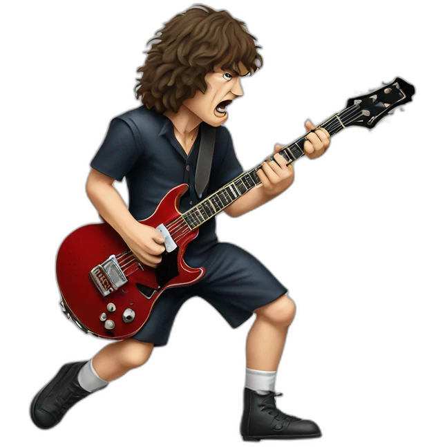 Acdc Angus Young stage emoji
