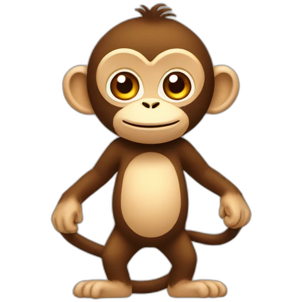 monkey with croisillons emoji