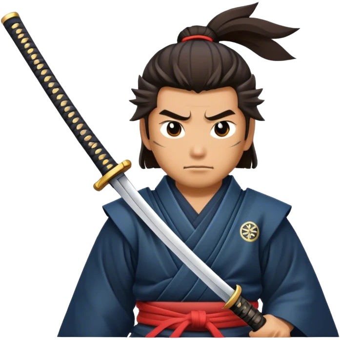 Samurai with a katana
 emoji