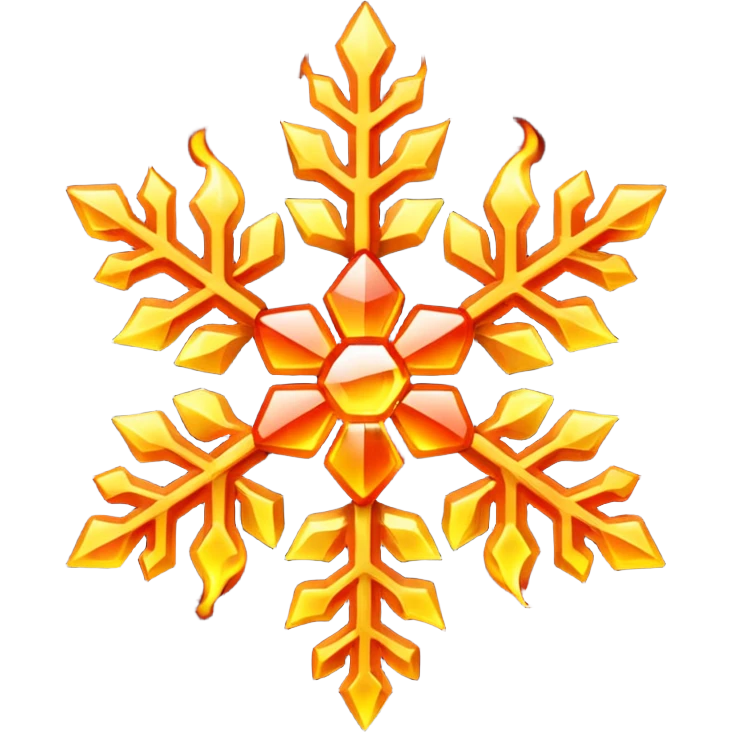 fiery snowflake emoji