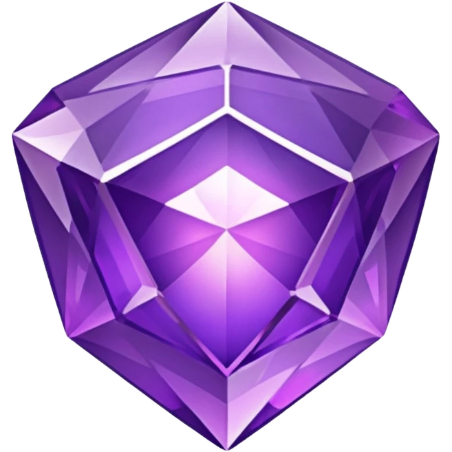 Purple zandrite gem shaped brilliant  emoji