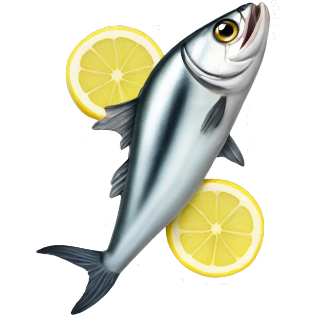 anchovy with lemon emoji