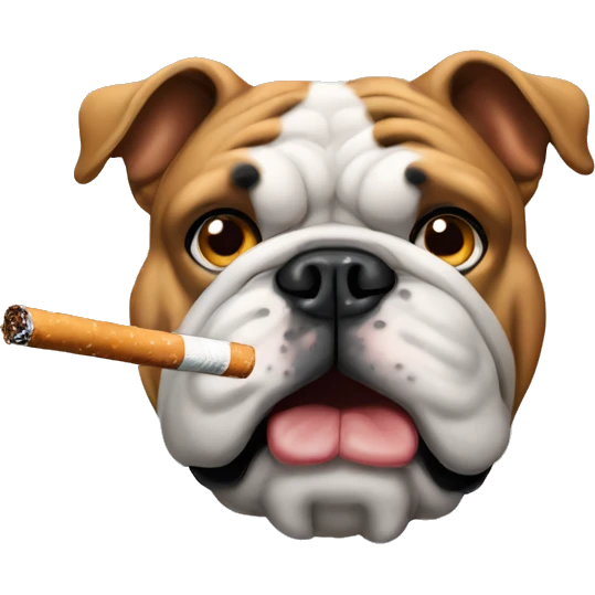 Bulldog cigarettes  emoji