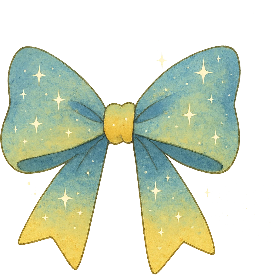sparkly bow emoji