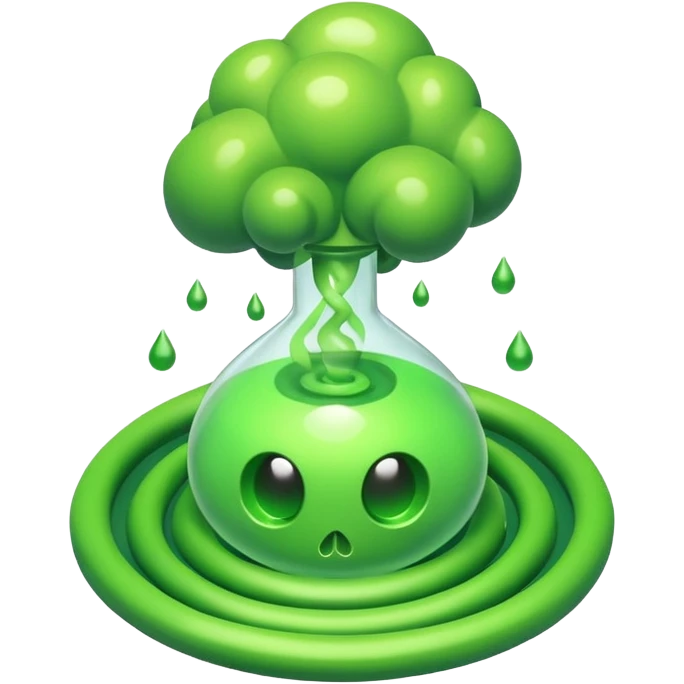 poisonous gas, isometric emoji