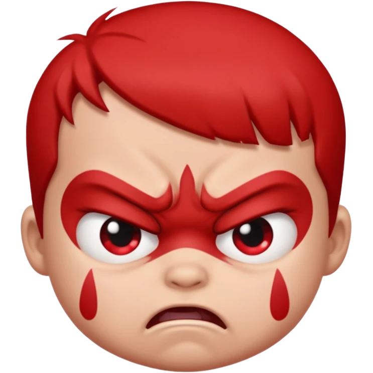 Angry baby emoji