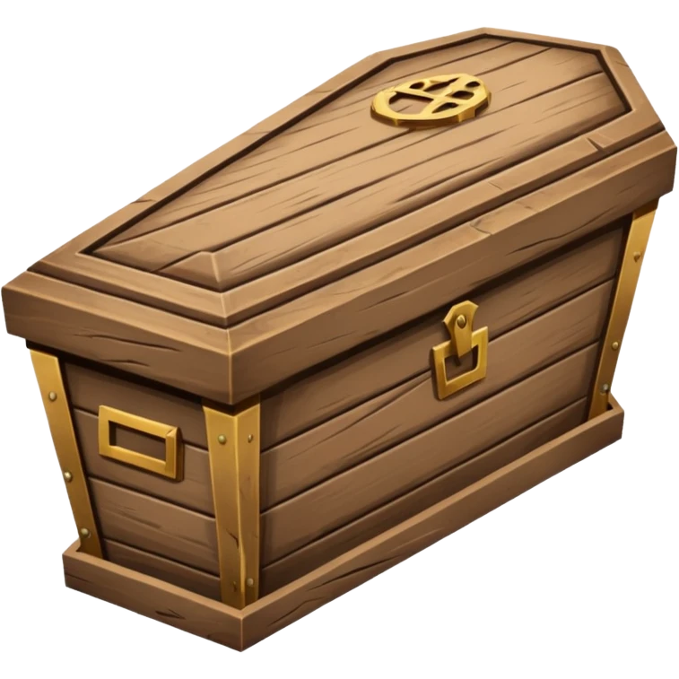 wooden coffin emoji, no text emoji
