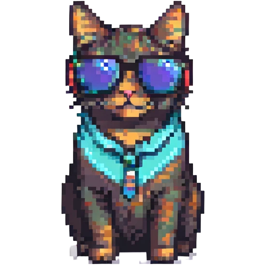 cool cat with sunglasses emoji