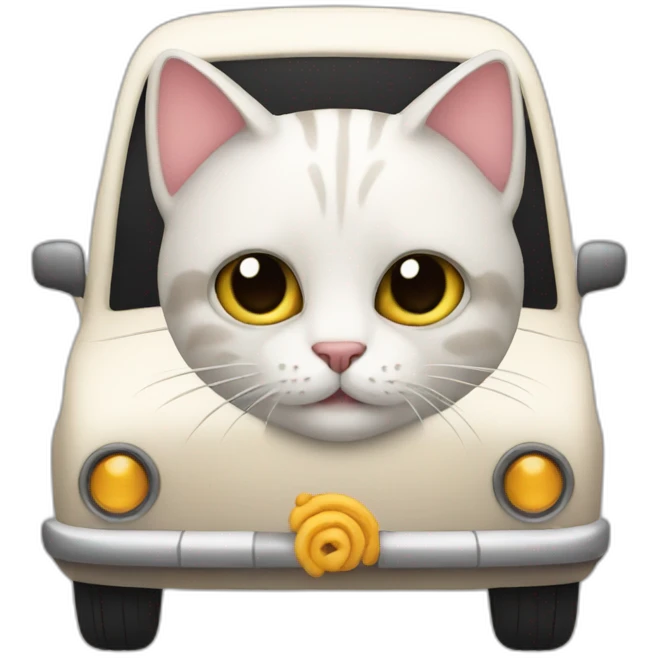 Cat in a car emoji