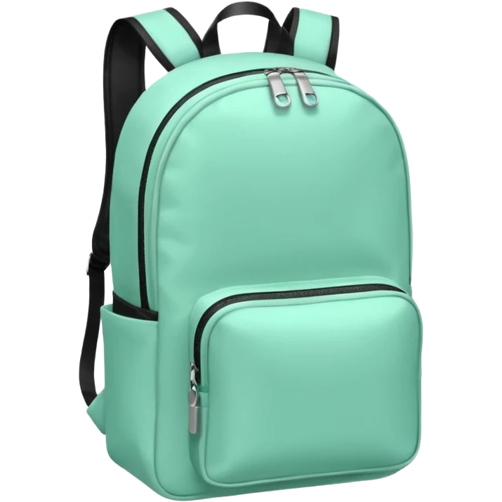mint color backpack emoji