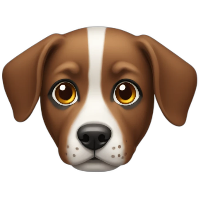 tricolor dog emoji