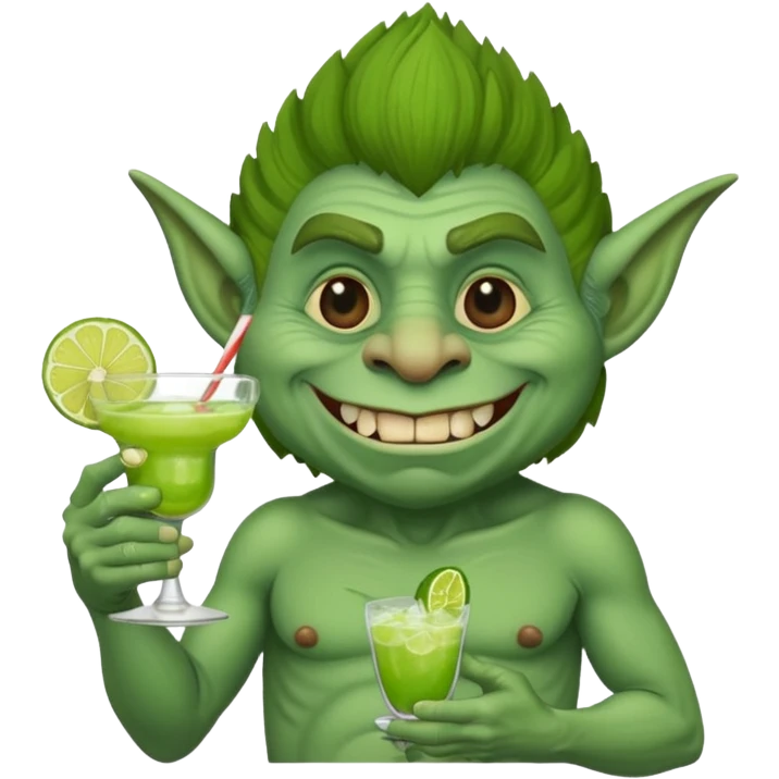 This old troll here 🧌 with a margarita emoji