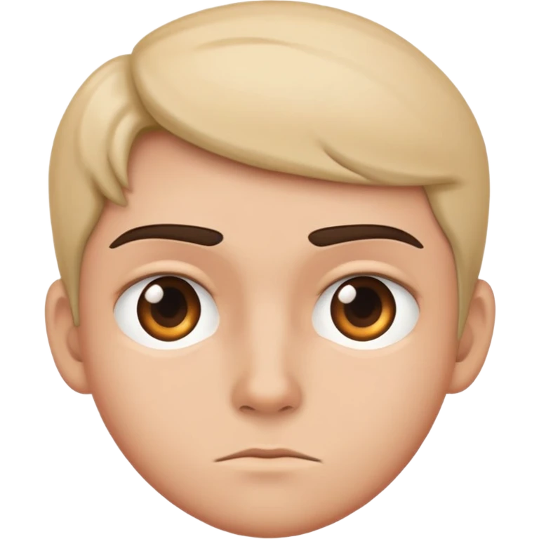 Suspicious look emoji
