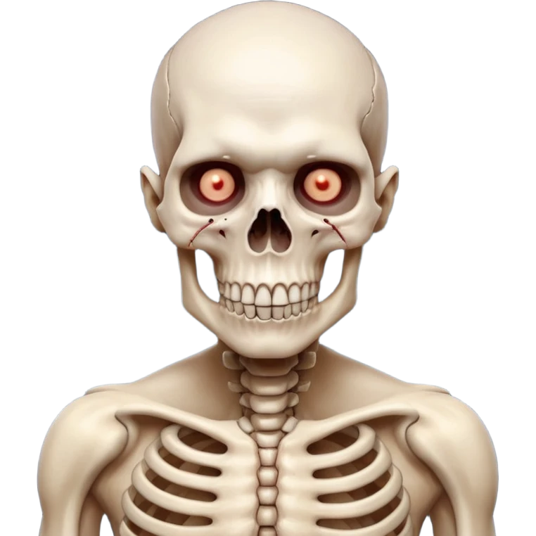 laboratory mutant portrait, head and shoulders only, exposed rib bones, damaged skin, horror experiment look, dramatic lighting, 3D cartoon, mobile game icon style, clean background, no text, no watermark

 emoji