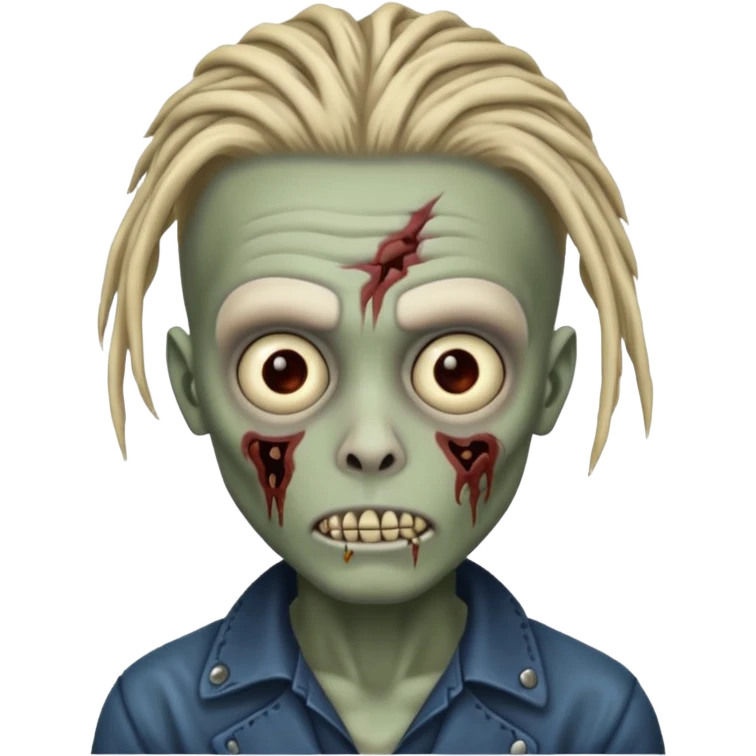 Zombie boy with dreadlocks  emoji