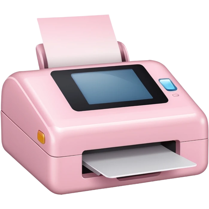 Light Pale Pink Printer and Scanners emoji