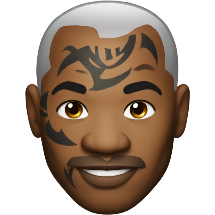 mike tyson with face tattoo emoji