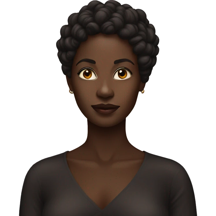 dark-skinned beauty portrait emoji