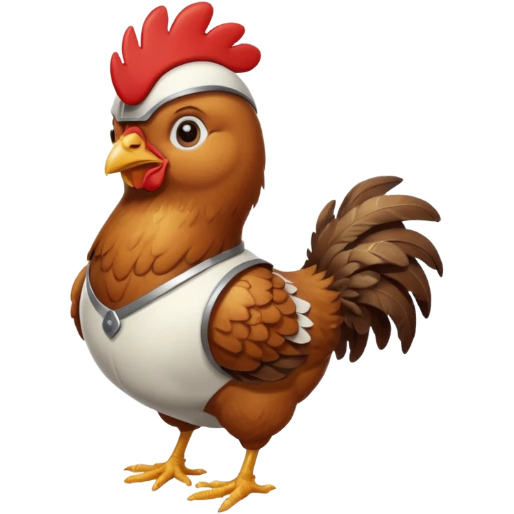 Chicken jokey emoji