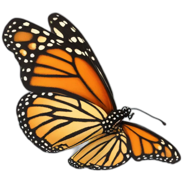 monarch butterfly emoji