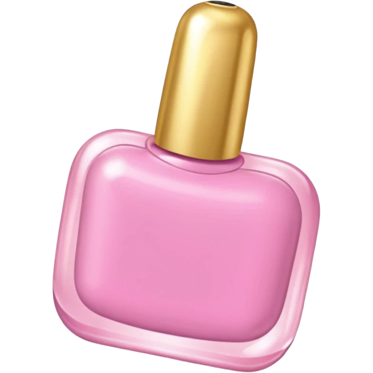 gold rococo pink inflatable puffy nail polish emoji