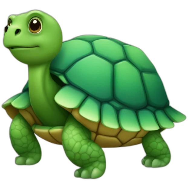 turtle with human legs emoji