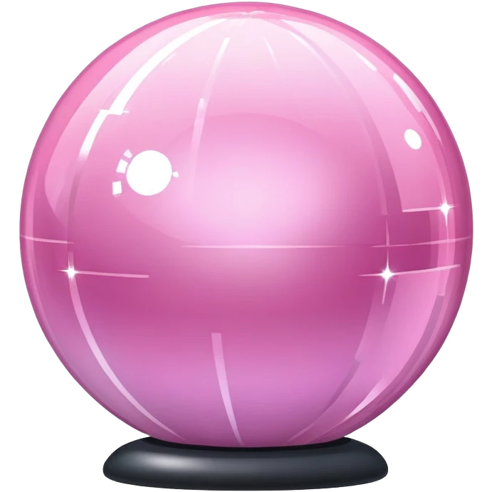 baby pink disco globe emoji