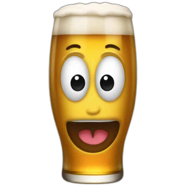 Gouloum qui boit de la bière emoji