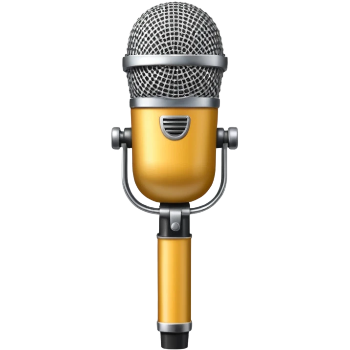 singer stage microphone emoji