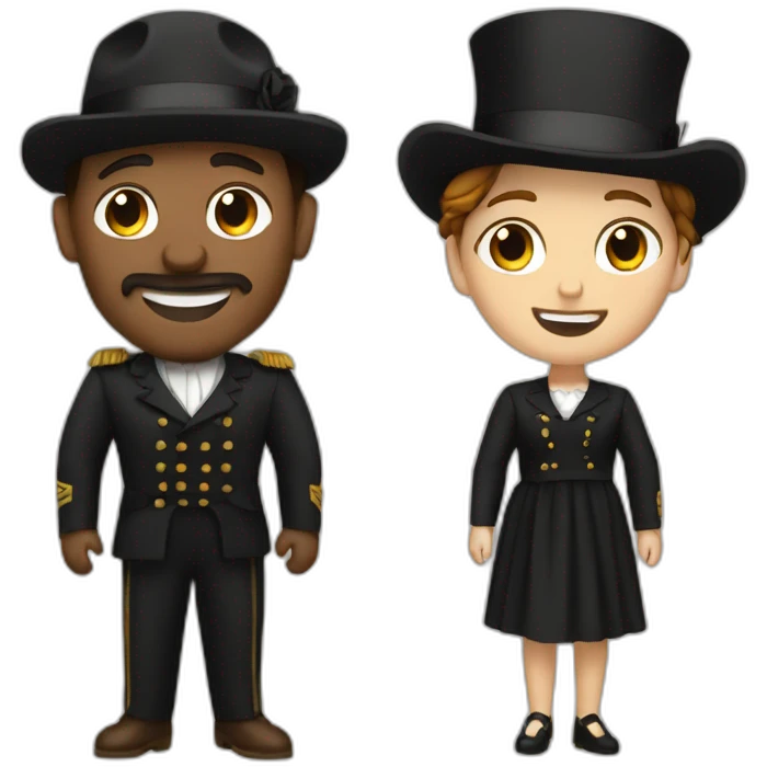 Jack et rose Titanic emoji