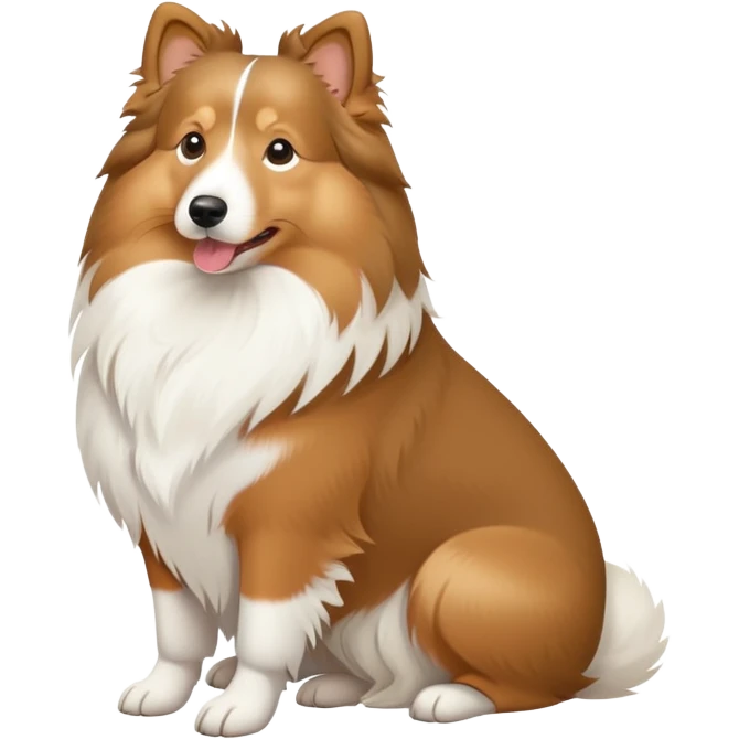 Fat shetland sheepdog emoji