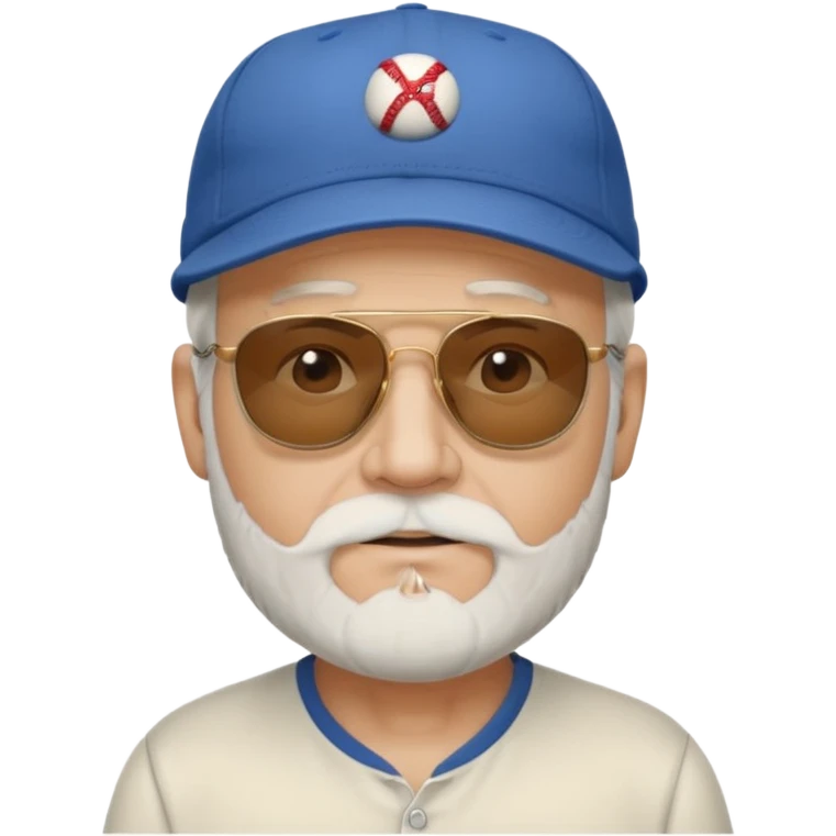 walking old white man wearing baseball cap with soft beard  and dark sunglasses emoji