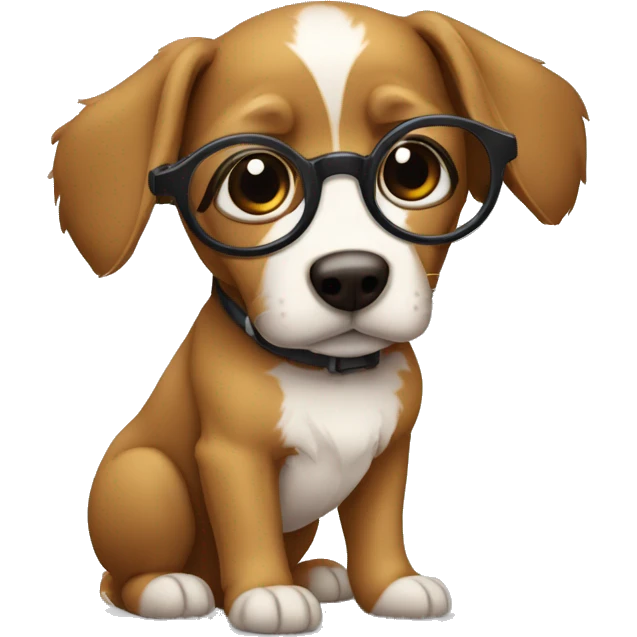 cachorro com oculos escuro dando tchau emoji