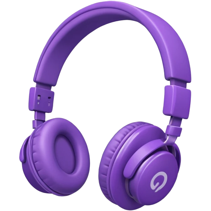 purble headphone emoji