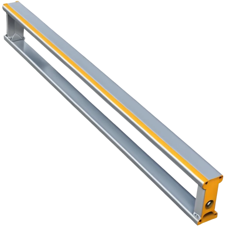 industrial metal beam, clean, no rust, as simple as possible emoji