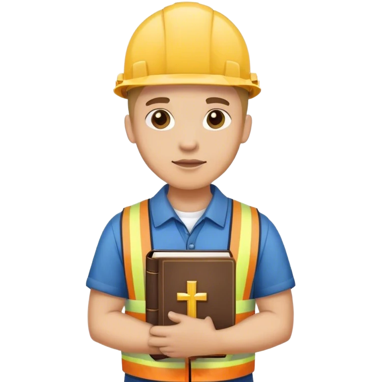 Un electricista con fuego cristiano emoji
