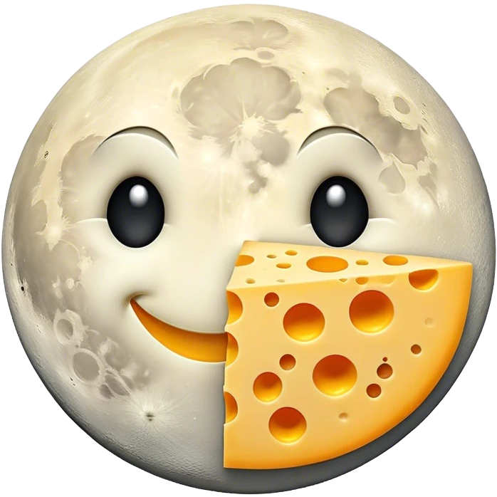 cheese full moon emoji