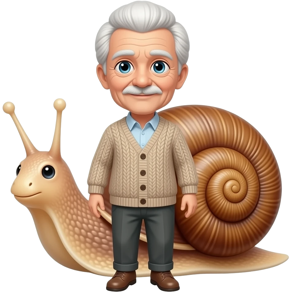 A grandma snail emoji