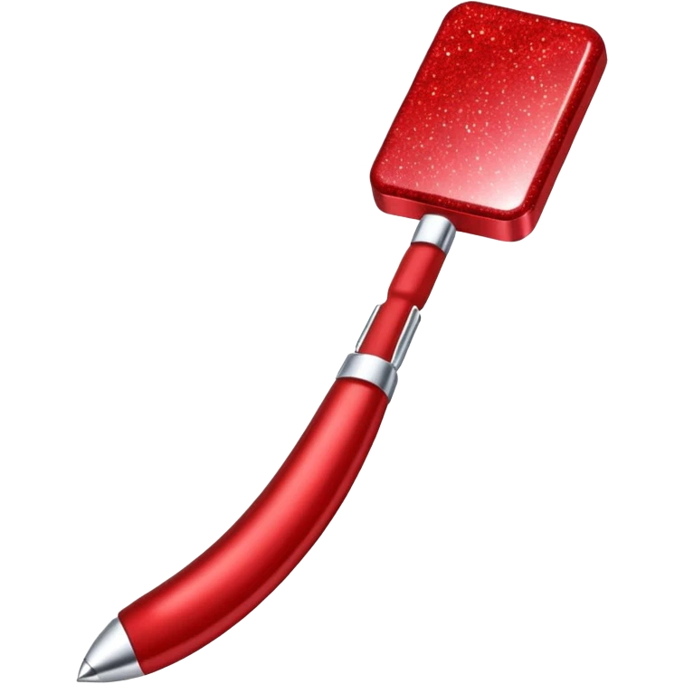 red glitter tool office emoji