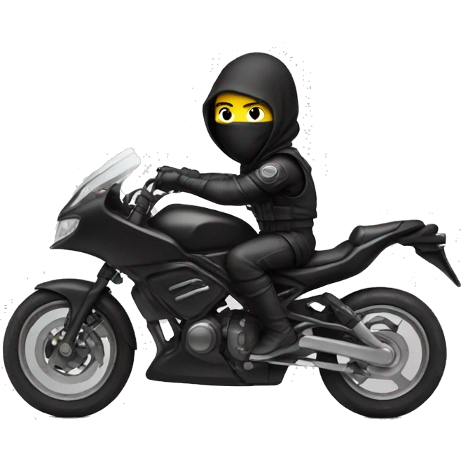 Ninja with Motorcycle emoji