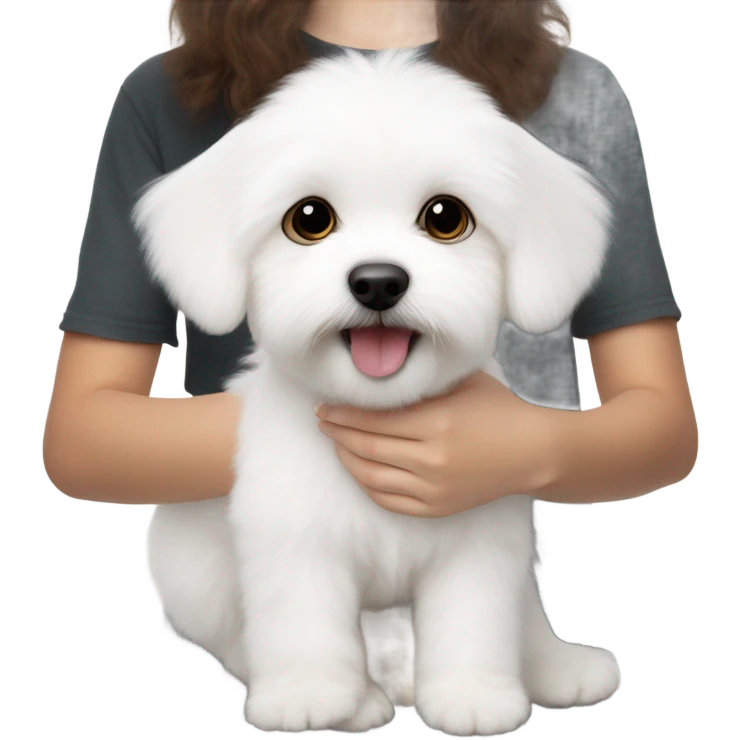 Maltese Bichon buying emoji