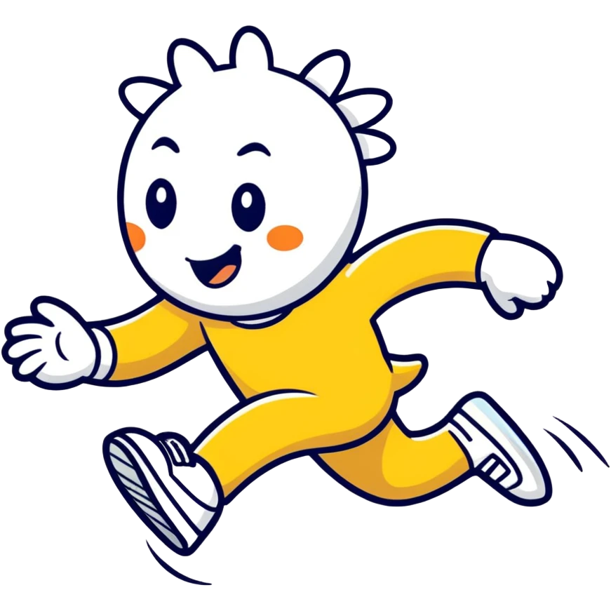 Daisy running emoji