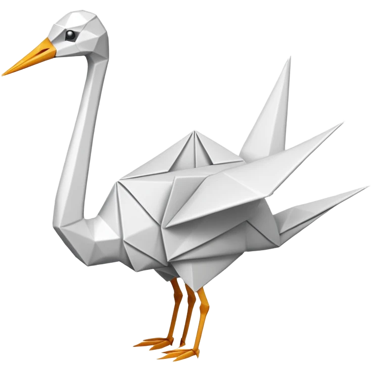 Un M en origami emoji